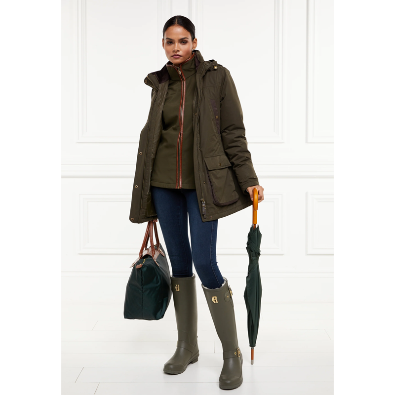 Holland Cooper Stamford Country Coat - Khaki-3